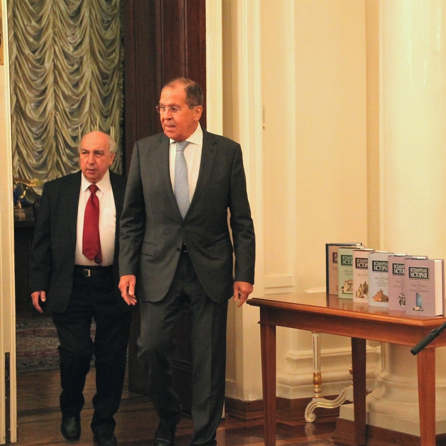 Presentation of the multi-volume work “World History” at the at the Foreign Ministry’s Reception House, Moscow, October 10